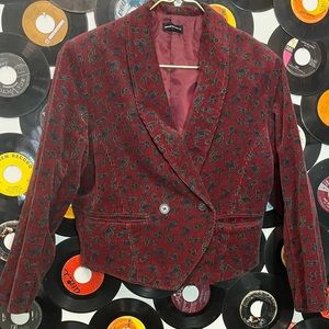 Paisley corduroy blazer